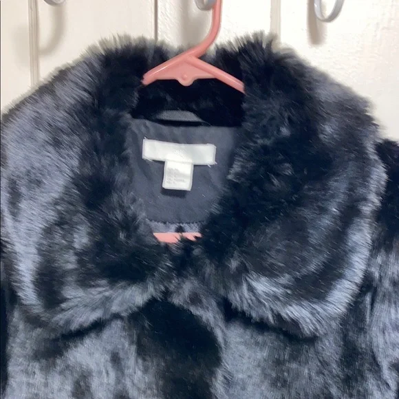 H&M Size 4 Black Teddy Jacket Luxurious Fluffy Faux Fur - Picture 6 of 16